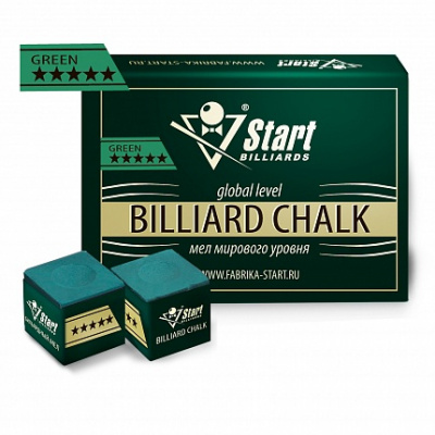 Мел Startbilliards 5 звезд зеленый (12 шт)